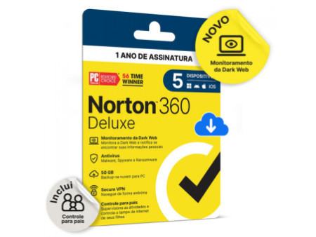 Antivírus Norton 360 For Gamers, 3 Dispositivos, 12 Meses, Digital para Download, 21430713