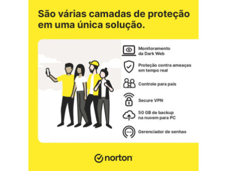 Antivírus Norton 360 For Gamers, 3 Dispositivos, 12 Meses, Digital para Download, 21430713