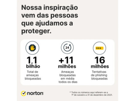 Antivírus Norton 360 Deluxe, 3 Dispositivos, 12 Meses ESD, Digital para Download, 21405649
