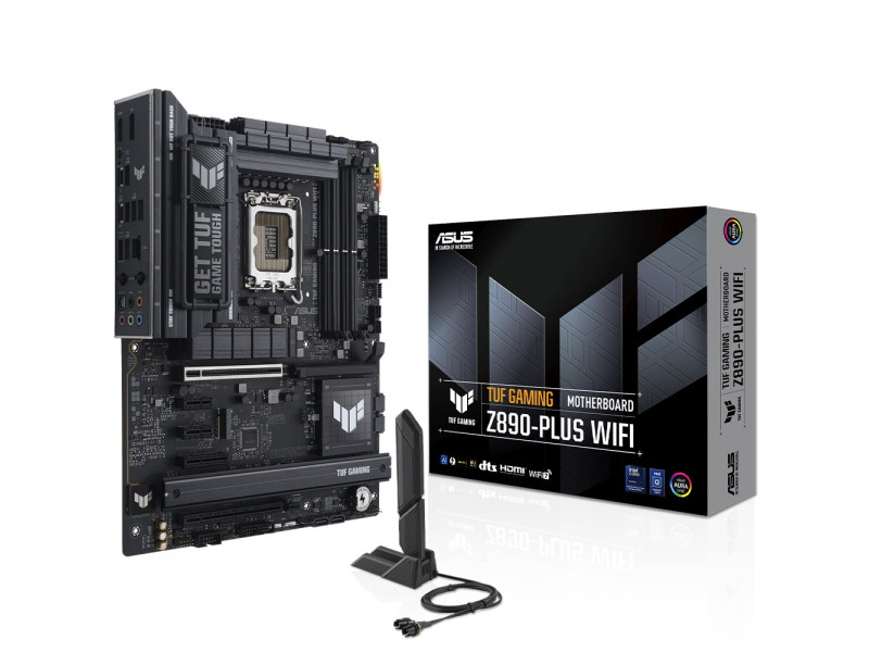 Placa Mãe Asus TUF Gaming Z890-Plus WiFi, Chipset Z890, Intel LGA 1851, ATX, DDR5