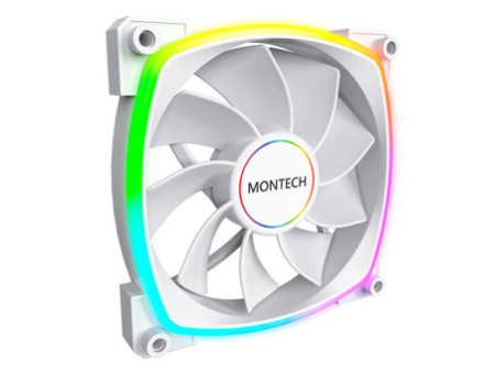 Cooler Para Gabinete Montech RX140 PWM, ARGB, 140mm, Reverso, Black - Open Box