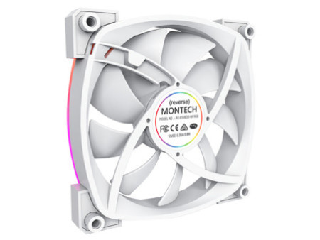 Cooler Para Gabinete Montech RX140 PWM, ARGB, 140mm, Reverso, Black - Open Box