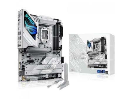 Placa Mãe Asus Rog Strix Z890-A Gaming WiFi, Chipset Z890, Intel LGA 1851, ATX, DDR5, White