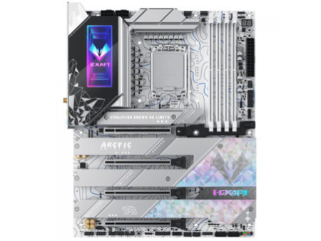 Placa Mãe Maxsun iCraft Z890 Arctic, Chipset Z890, Intel LGA 1851, ATX, DDR5, Branco