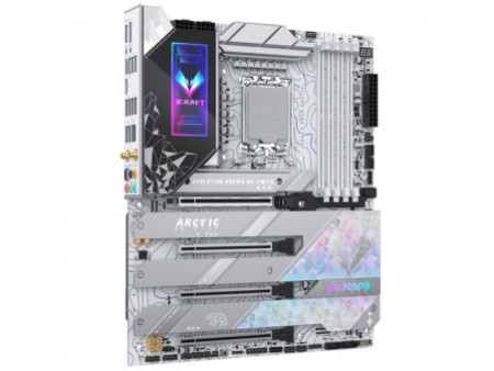 Placa Mãe Maxsun iCraft Z890 Arctic, Chipset Z890, Intel LGA 1851, ATX, DDR5, Branco