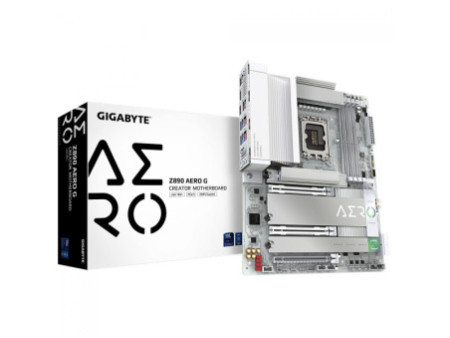 Placa Mãe Gigabyte Z890 AERO G, Chipset Z890, Intel LGA 1851, ATX, DDR5, Branco