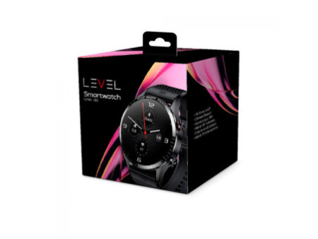 Relógio SmartWatch Level LVW-50C, AMOLED 1.3', Android/IOS, Bluetooth, IP68, Monitoramento de Frequência Cardíaca, Pulseira De C