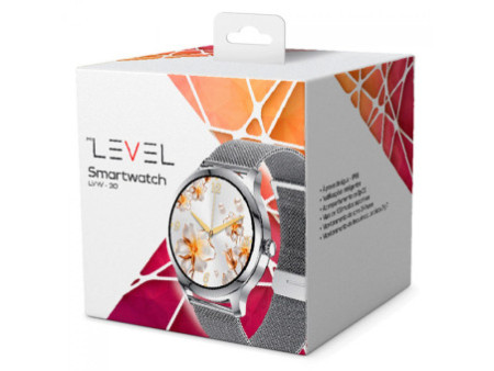 Relógio SmartWatch Level LVW-30S, TFT 1.3', Android/IOS, Bluetooth, IP68, Monitoramento de Frequência Cardíaca, Pulseira De Sili