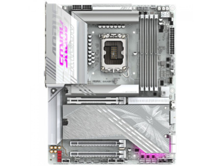 Placa Mãe Gigabyte Z890 AORUS ELITE X ICE, Chipset Z890, Intel LGA 1851, ATX, DDR5, Branco