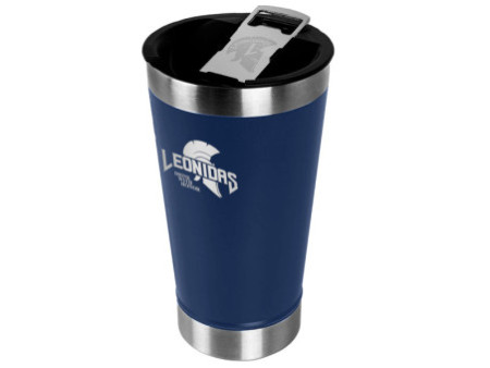 Copo Térmico Leonidas, 473ml, Quente ou Frio, Metal, Preto