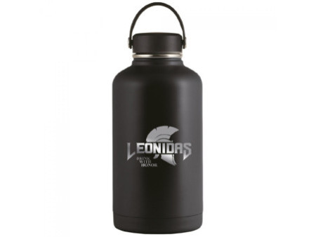Garrafa Térmica Leonidas, 1.750ml, 24h Frio e 10h Quente, Metal, Branco