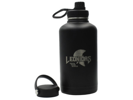 Garrafa Térmica Leonidas, 1.750ml, 24h Frio e 10h Quente, Metal, Branco
