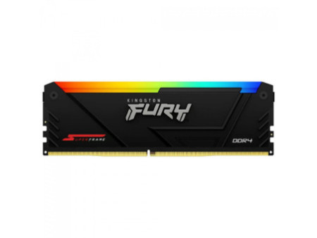 Memória DDR4 Kingston Fury SuperFrame, RGB, 8GB, 3200MHz, Black, KF432C16BB2A/8DP1