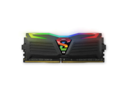 Memória DDR4 Geil Super Luce RGB, 8GB, 3600MHZ, Black, GALS48GB3600C18BSC