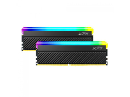 Memória DDR4 XPG Spectrix Gammix D45G, RGB, 32GB (2X16GB), 3600MHz, Black, AX4U360016G18I-DCBKD45G
