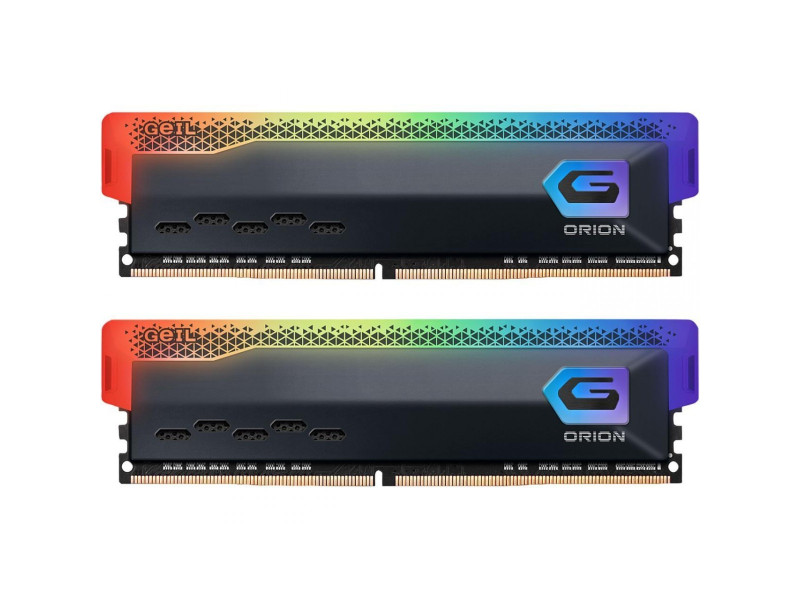 Memória DDR4 Geil Orion RGB, Edição AMD, 16GB (2x8GB), 3200MHz, Gray, GAOSG416GB3200C16BDC
