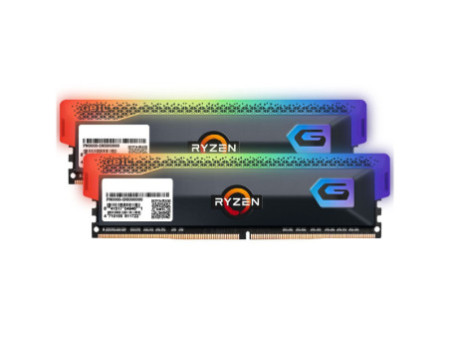 Memória DDR4 Geil Orion RGB, Edição AMD, 16GB (2x8GB), 3200MHz, Gray, GAOSG416GB3200C16BDC