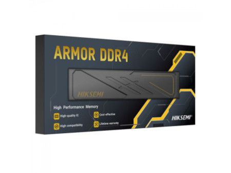 Memória DDR4 Hiksemi Armor, 16GB, 3600MHz, Preto, HSC416U36D2 16G