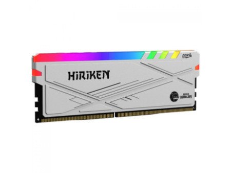 Memória DDR4 Gamer Ninja Hiriken, RGB, 16GB, 3200MHz, Branco, GN-RM-HK16G32C22WD4A