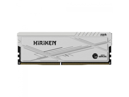 Memória DDR4 Gamer Ninja Hiriken, 8GB, 3200MHz, Branco, GN-RM-HK8G32C22WD4N