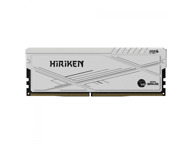 Memória DDR4 Gamer Ninja Hiriken, 8GB, 3200MHz, Branco, GN-RM-HK8G32C22WD4N