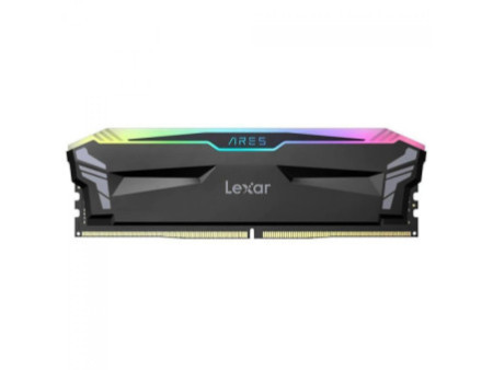 Memória DDR4 Lexar Ares, RGB, 16GB, 3600MHz, Black, LD4BU016G-R3600GSLA