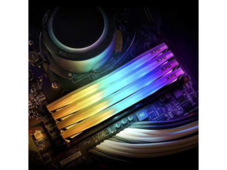 Memória DDR4 XPG Spectrix D60G, 16GB (1X16GB), 3200MHz , RGB, Black, AX4U320016G16A-ST60