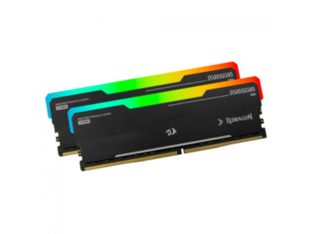 Memória DDR4 Redragon Magma, RGB, 16GB, 3200Mhz, Black, GM-802