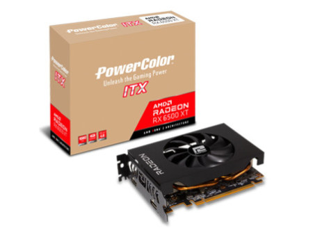 Placa de Vídeo PowerColor Radeon RX 6500 XT, 4GB, GDDR6, FSR, Ray Tracing, AXRX 6500 XT 4GBD6-DH