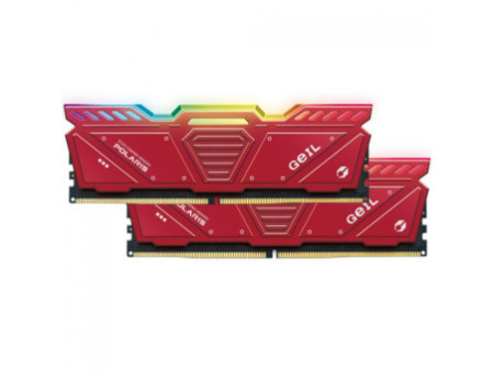 Memória DDR5 Geil Polaris RGB, 32GB (2x16GB), 5200MHz, Red, GOSR532GB5200C38BDC