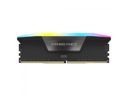 Memória DDR5 Corsair Vengeance RGB, 32GB (2x16GB), 6200MHz, Preto, CMH32GX5M2B6200C36
