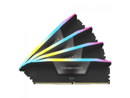 Memória DDR5 Corsair Vengeance RGB, 32GB (2x16GB), 6200MHz, Preto, CMH32GX5M2B6200C36