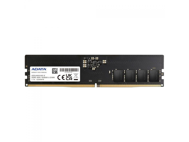Memória DDR5 Adata, 16GB, 4800MHz, AD5U480016G-S