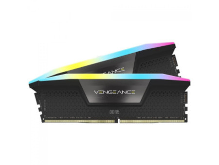 Memória DDR5 Corsair Vengeance RGB, 32GB (2x16GB), 7000MHz, Preto, CMH32GX5M2X7000C34