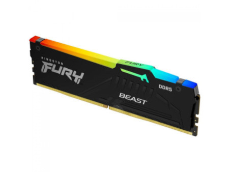 Memória DDR5 Kingston Fury Beast, RGB, 32GB, 6000Mhz, Black, KF560C30BBEA-32