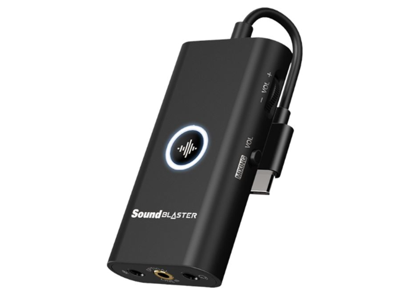Placa de Som Creative Sound Blaster G3, Portátil, USB-C, 70SB183000000