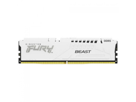 Memória DDR5 Kingston FURY Beast, 16GB, 6000MHz, White, KF560C30BWE-16