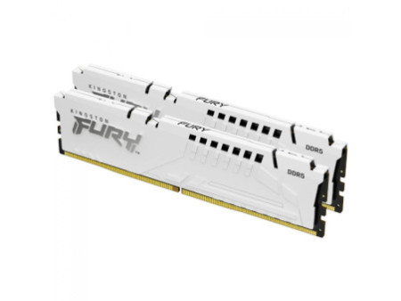 Memória DDR5 Kingston Fury Beast, 32GB (2X16GB), 6400MHz, White, KF564C32BWEK2-32