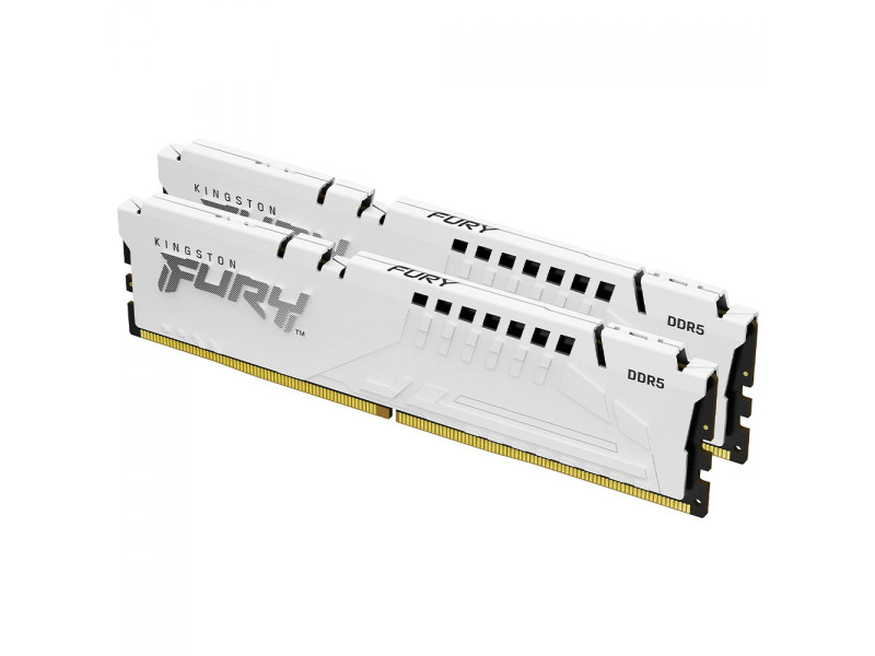 Memória DDR5 Kingston Fury Beast, 32GB (2X16GB), 6400MHz, White, KF564C32BWEK2-32