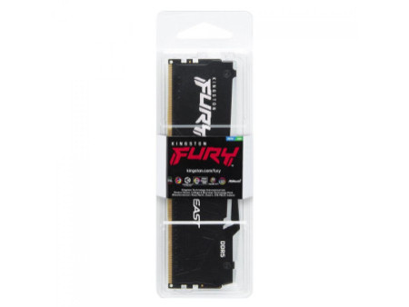 Memória DDR5 Kingston Fury Beast EXPO, RGB, 8GB, 6000Mhz, Black, KF560C30BBEA-8