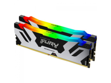 Memória DDR5 Kingston Fury Renegade, RGB, 32GB (2x16GB), 7200Mhz, Black, KF572C38RSAK2-32