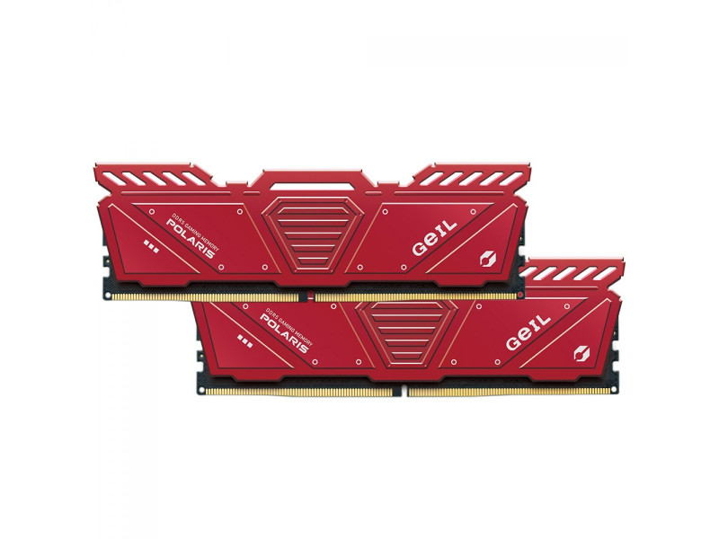 Memória DDR5 Geil Polaris, 32GB (2x16GB), 5200MHz, Red, GOR532GB5200C38BDC