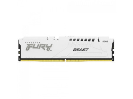 Memória DDR5 Kingston Fury Beast, 16GB, 5600MHz, White, KF556C36BWE-16