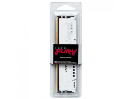 Memória DDR5 Kingston Fury Beast, 16GB, 5600MHz, White, KF556C36BWE-16