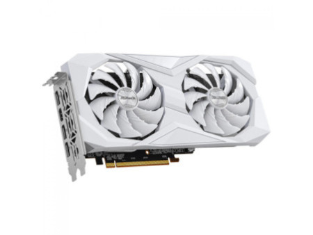 Placa de Vídeo ASRock Radeon RX 6600 Challenger White, 8GB, GDDR6, FSR, Ray Tracing, Branco, 90-GA4UZZ-00UANF