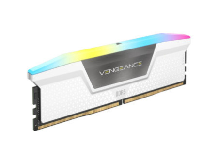 Memória DDR5 Corsair Vengeance RGB, 32GB (2x16GB), 6400MHz, Branco, CMH32GX5M2B6400C36W