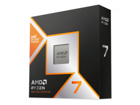 Processador AMD Ryzen 7 9800X3D, 4.7GHz (5.2GHz Turbo), 8-Cores 16-Threads, AM5, Sem Cooler, 100-100001084WOF