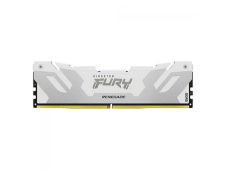 Memória DDR5 Kingston Fury Renegade, 16GB, 6400Mhz, White, KF564C32RW-16