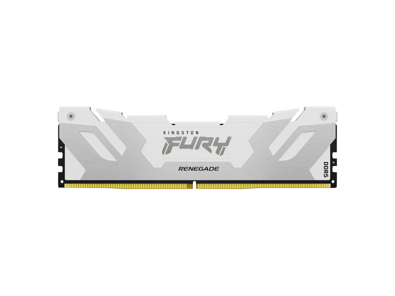 Memória DDR5 Kingston Fury Renegade, 16GB, 6400Mhz, White, KF564C32RW-16