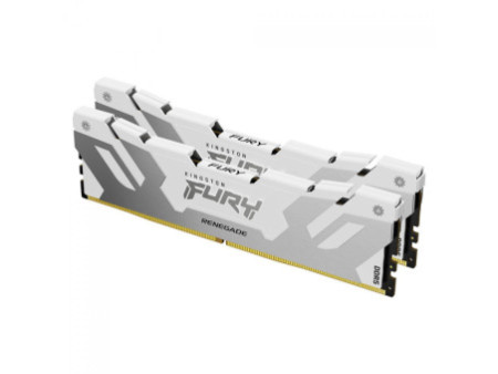 Memória DDR5 Kingston Fury Renegade, 32GB (2x16GB), 6400Mhz, White, KF564C32RWK2-32